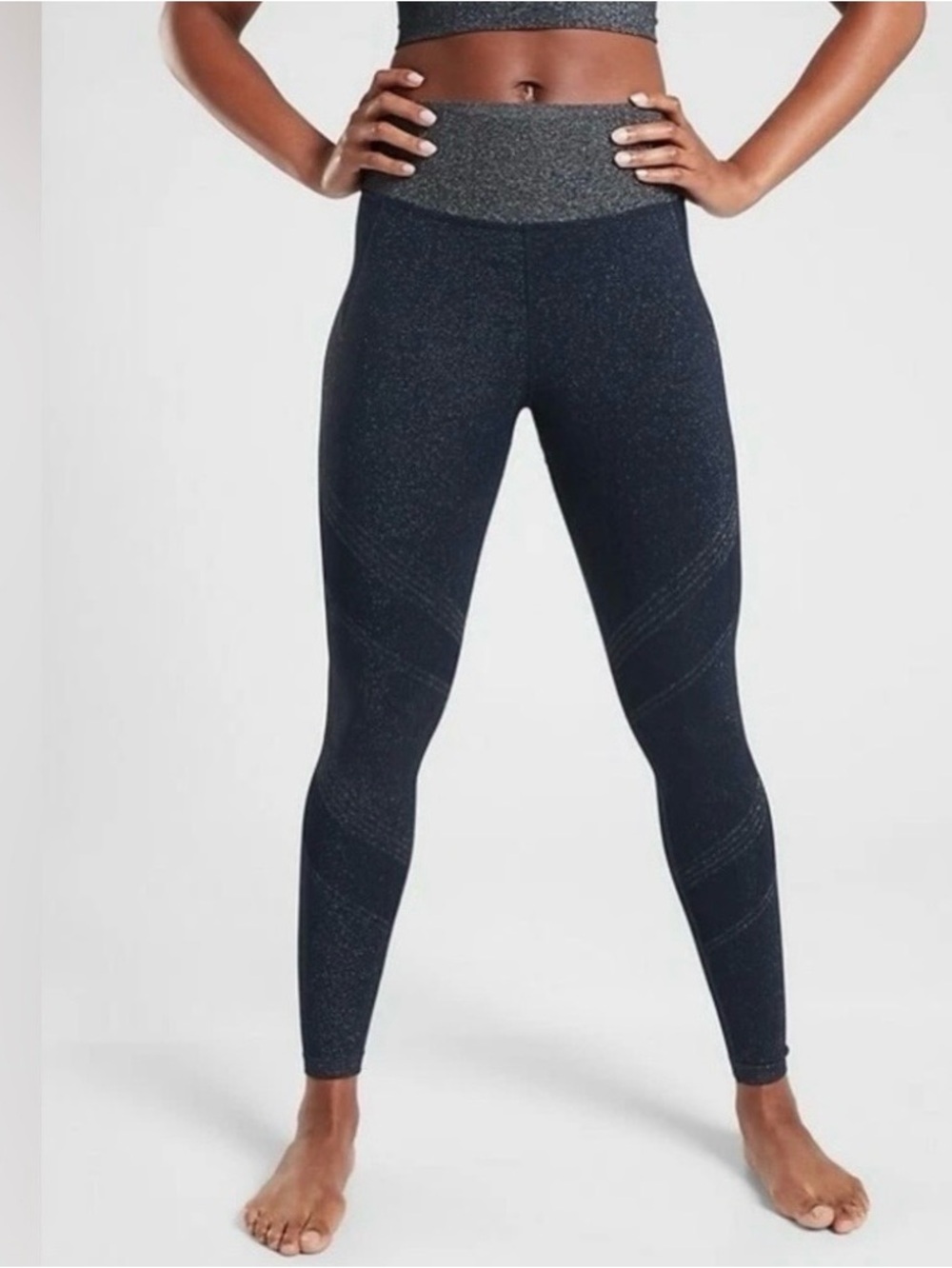 Athleta twilight tight black Patterned High-waist Leggings